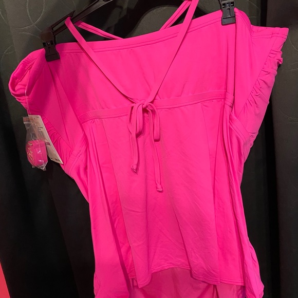 Last One! :) Michael Kors Tankini Hot Pink! NWT! - Picture 4 of 7